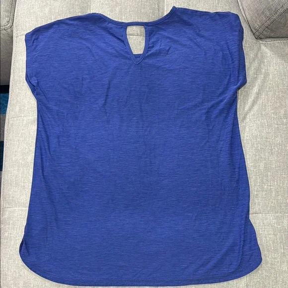Tuff Athletics Blue Cap Sleeve Relaxed Tee - Picture 2 of 3